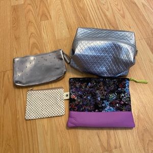 Four Assorted Makeup Bags!